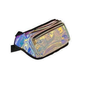 SOJOURNER BAGS Iridescent Shiny Holographic Rave Fanny Pack Heavy Duty Zippers